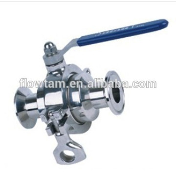 Buena Utilizado Sanitario Acero Inoxidable Clamp Ball Valve